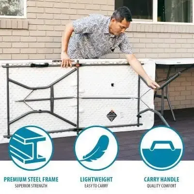 6-Foot Fold-in-Half Commercial Table 5011