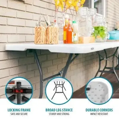 6-Foot Fold-in-Half Commercial Table 5011