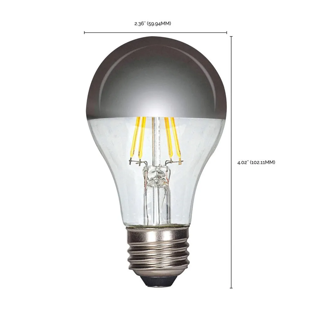 6W A19 LED - Silver Crown - Medium base - 2700K - 90 CRI - 120V - 6-Pack