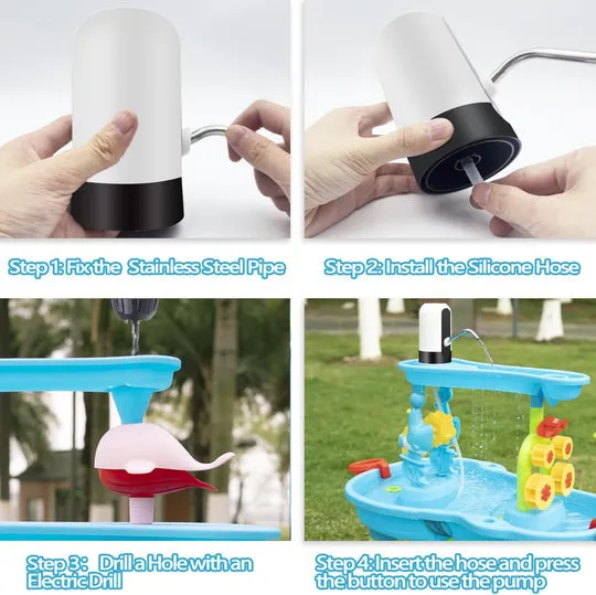 AquaQuest Automatic Water Pump for Engaging STEM Water Play Table Activities and Learning Fun