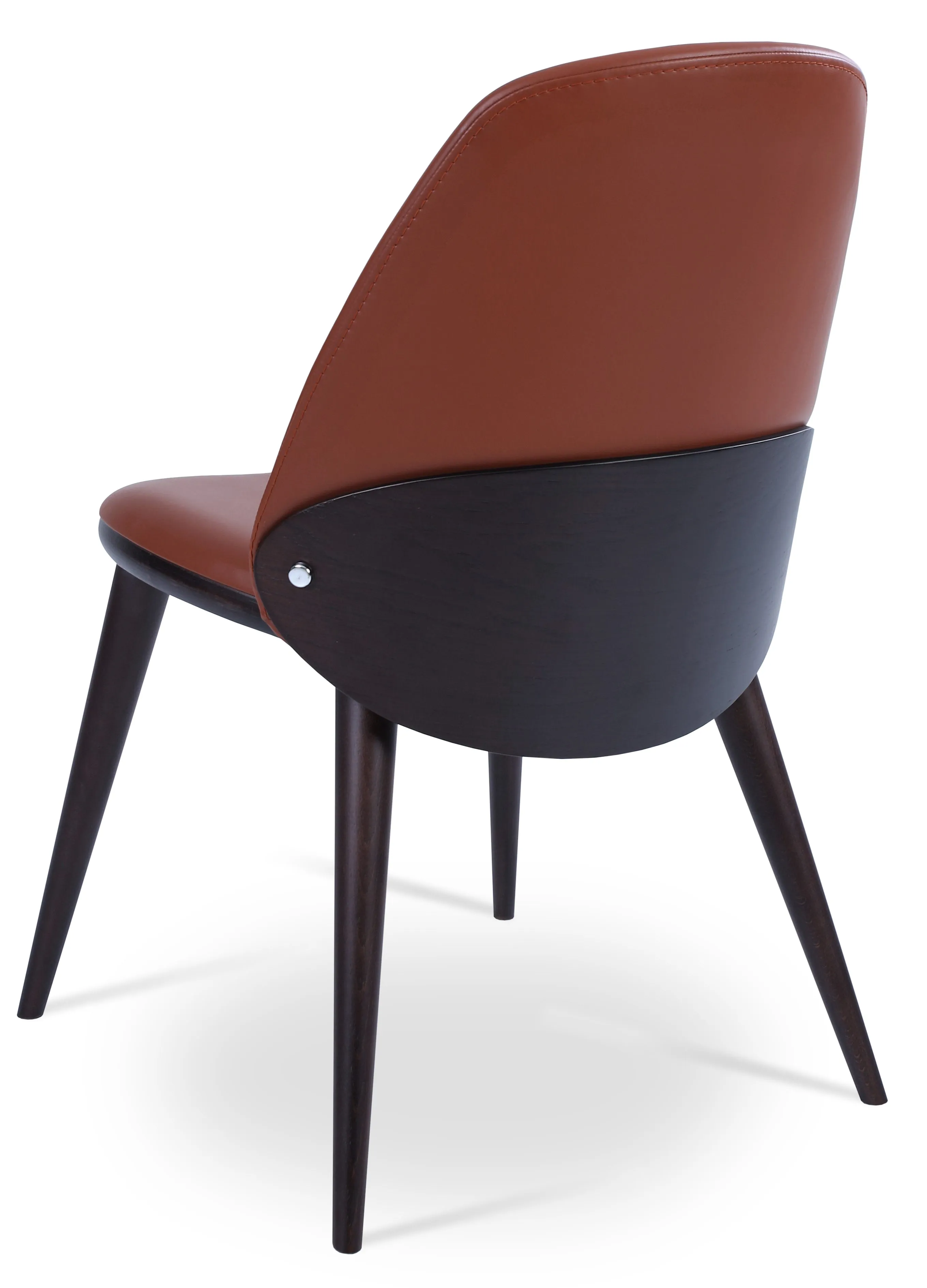 Aston - Dining Chair with Cinnamon PPM Seat and Beech Wenge Base by BNT sohoConcept