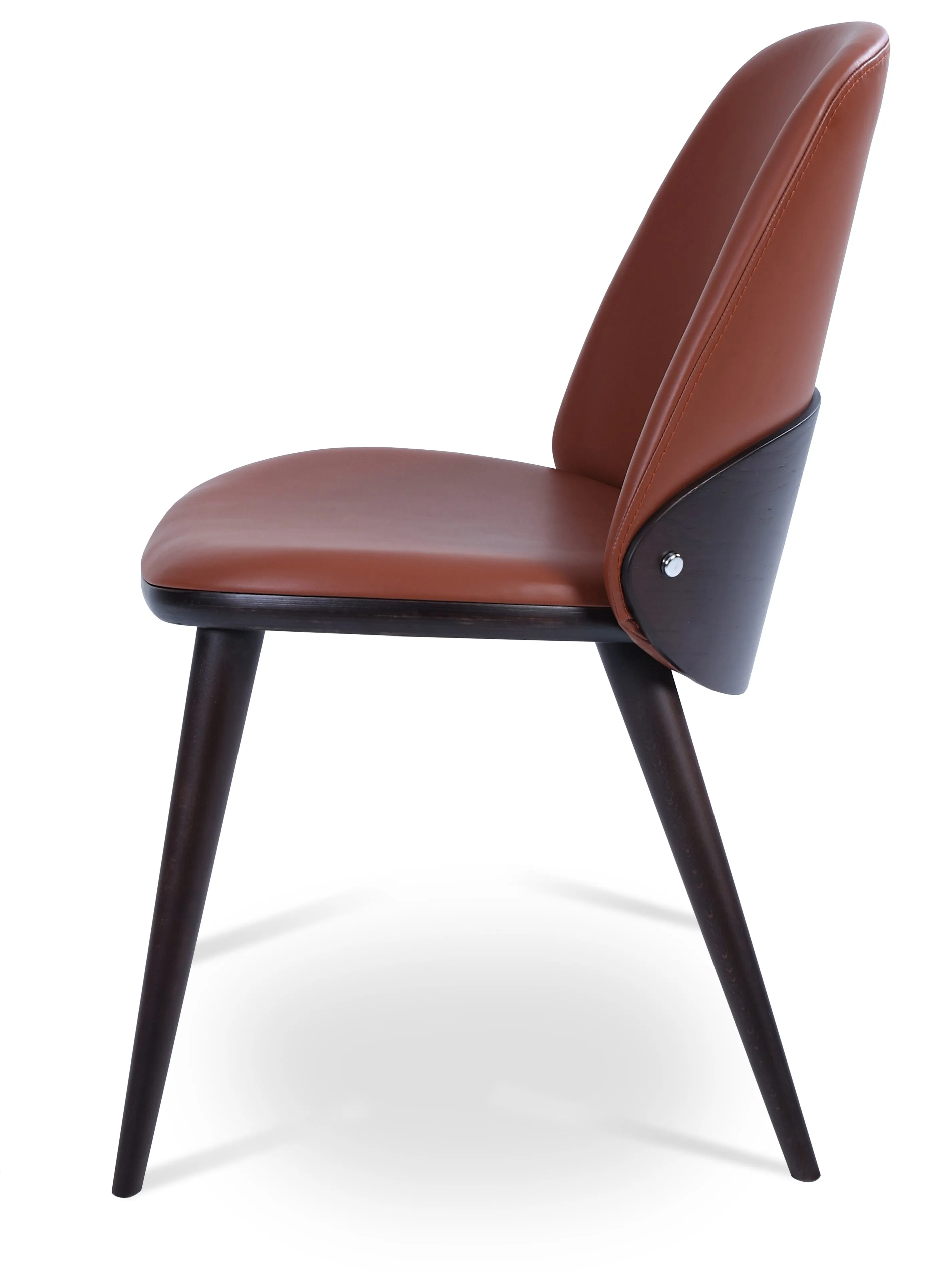 Aston - Dining Chair with Cinnamon PPM Seat and Beech Wenge Base by BNT sohoConcept