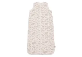 Baby Sleeping Bag Muslin 70cm Animals - Olive Green