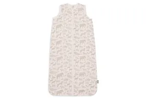 Baby Sleeping Bag Muslin 90cm Animals - Olive Green