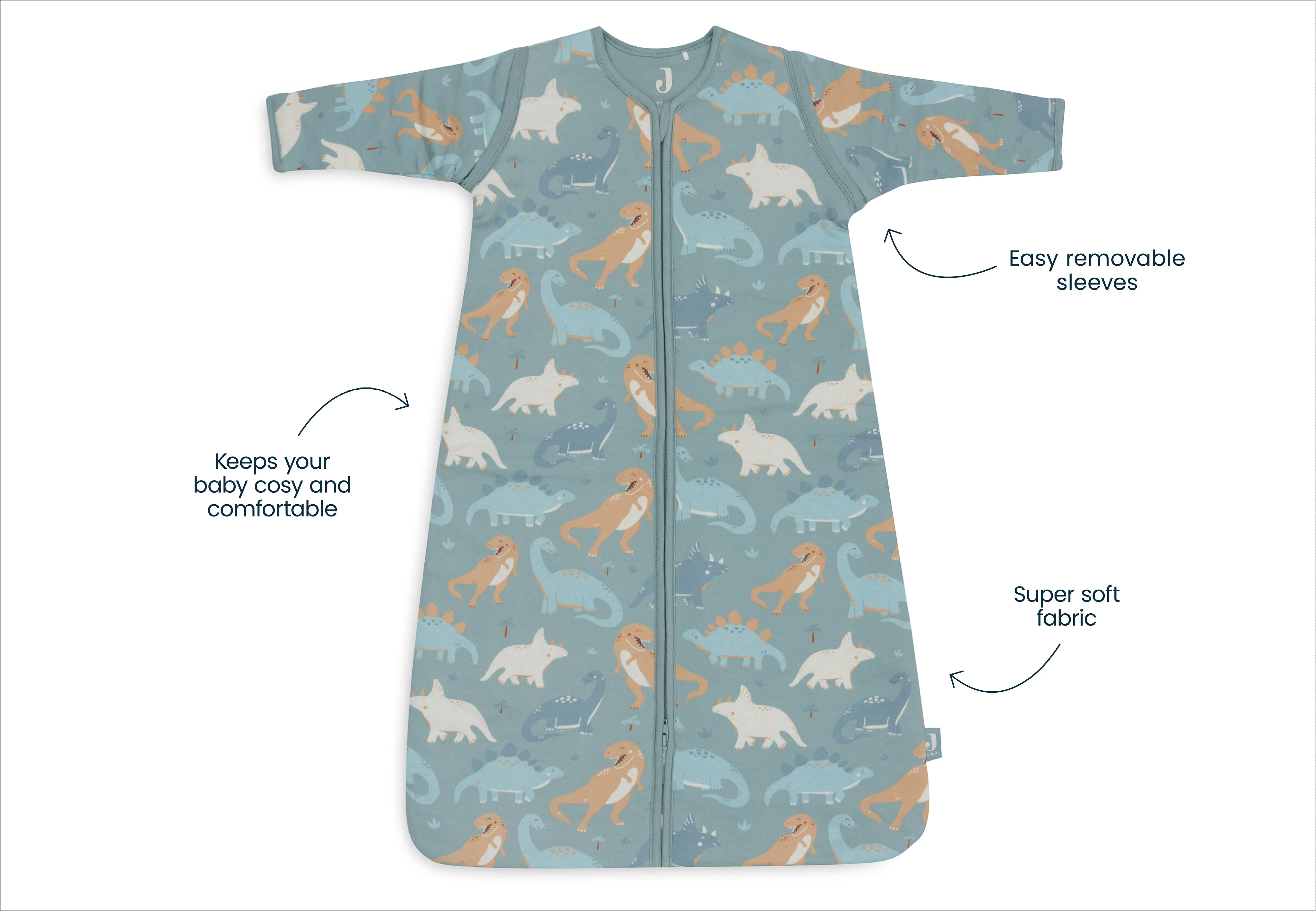 Baby Sleeping Bag with Removable Sleeves 90cm Roarsome