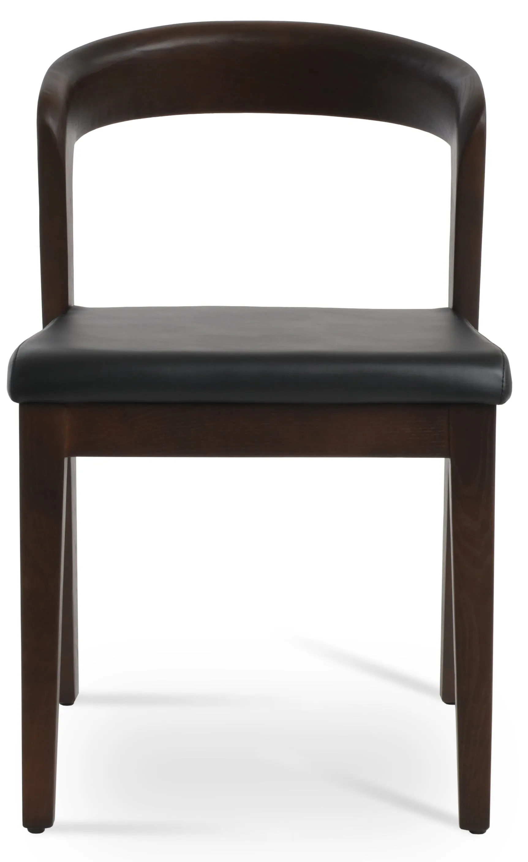 Barclay - Dining Chair with Black PPM Seat and Ash Walnut Base by BNT sohoConcept
