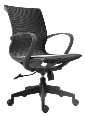 Black Frame Middle Back Ergonomic Mesh Office Chair for Executive, Manager, for Home and Offices
