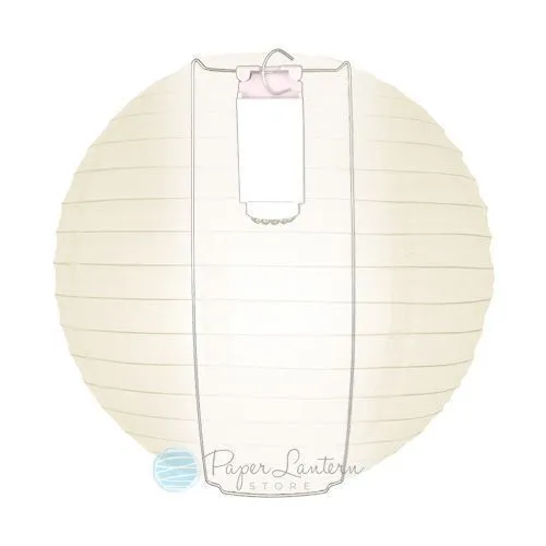 BLOWOUT 14" Serenity Blue Round Paper Lantern, Crisscross Ribbing, Hanging Decoration
