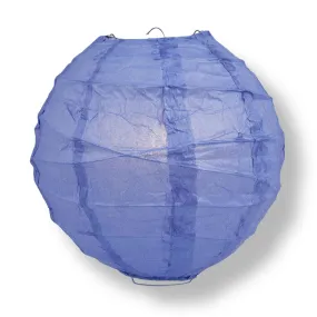 BLOWOUT 14" Very Periwinkle / Astra Blue Round Paper Lantern, Crisscross Ribbing, Chinese Hanging Wedding & Party Decoration