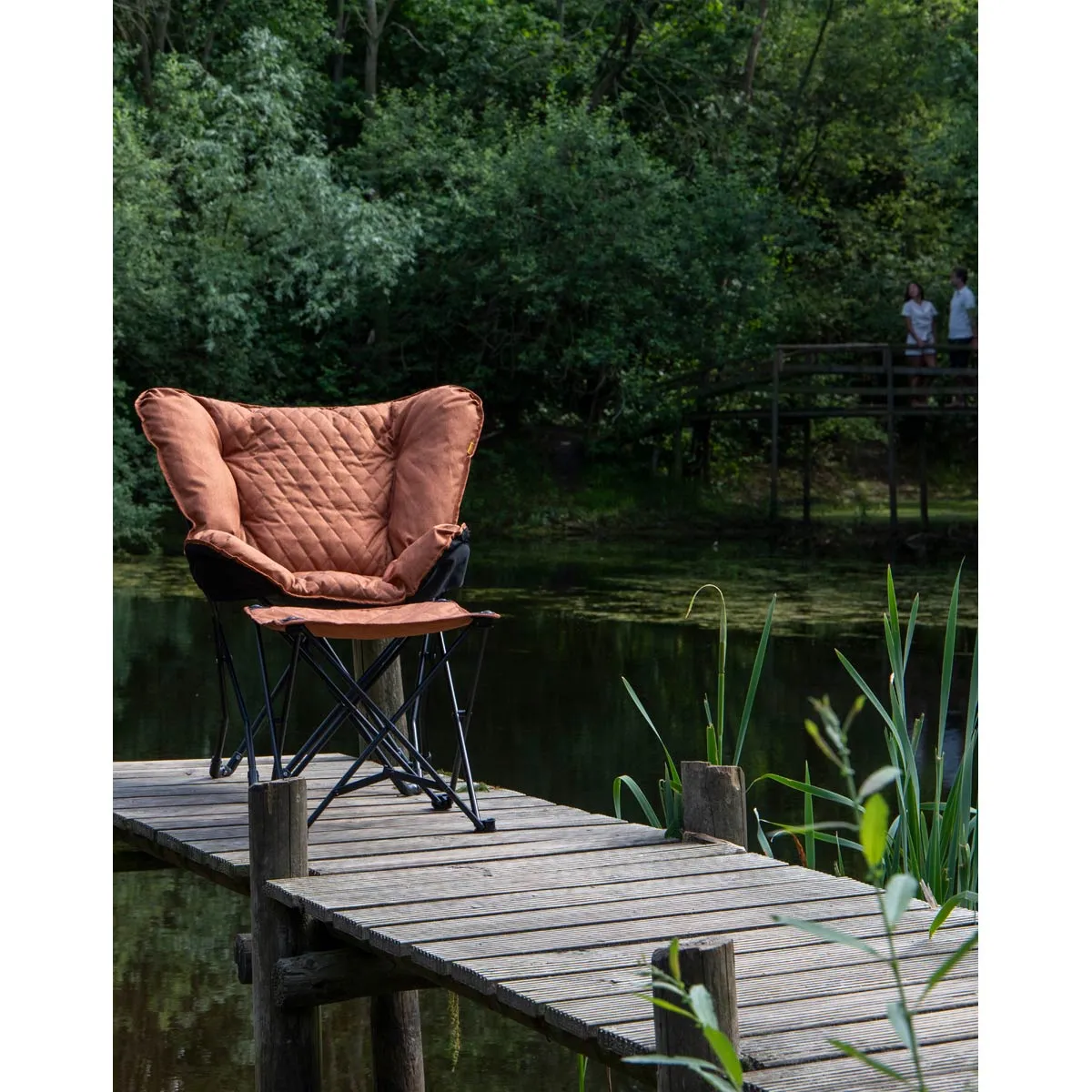 Bo-Camp Industrial Collection Stool Mentone Steel Clay