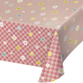 Bulk Flower Power Tablecover, Paper 54"x102" (6 per Case)