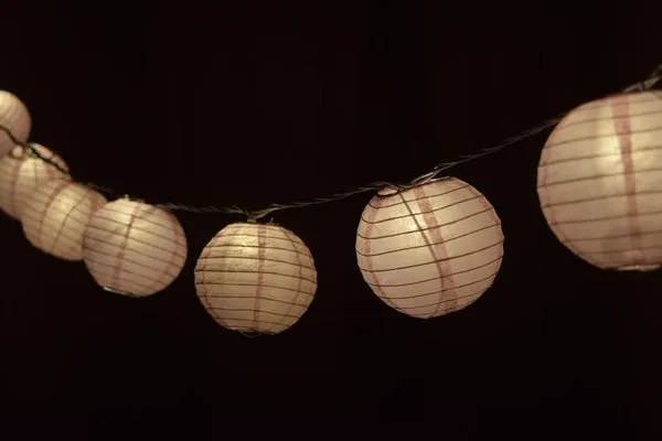BULK PACK (12) 24" Pink Round Paper Lantern, Even Ribbing, Chinese Hanging Wedding & Party Decoration