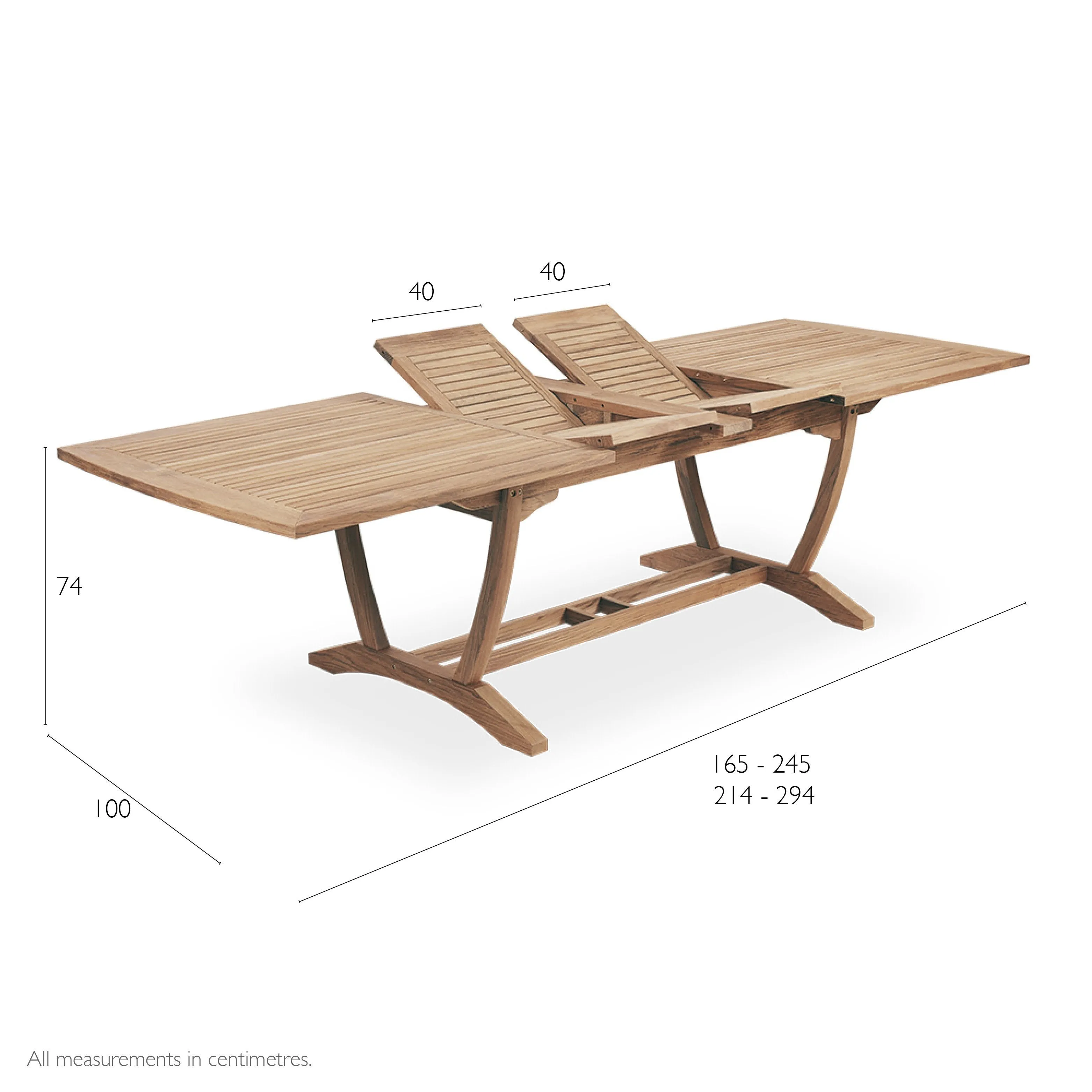 Burnham Teak Table | Extending Teak Garden Table