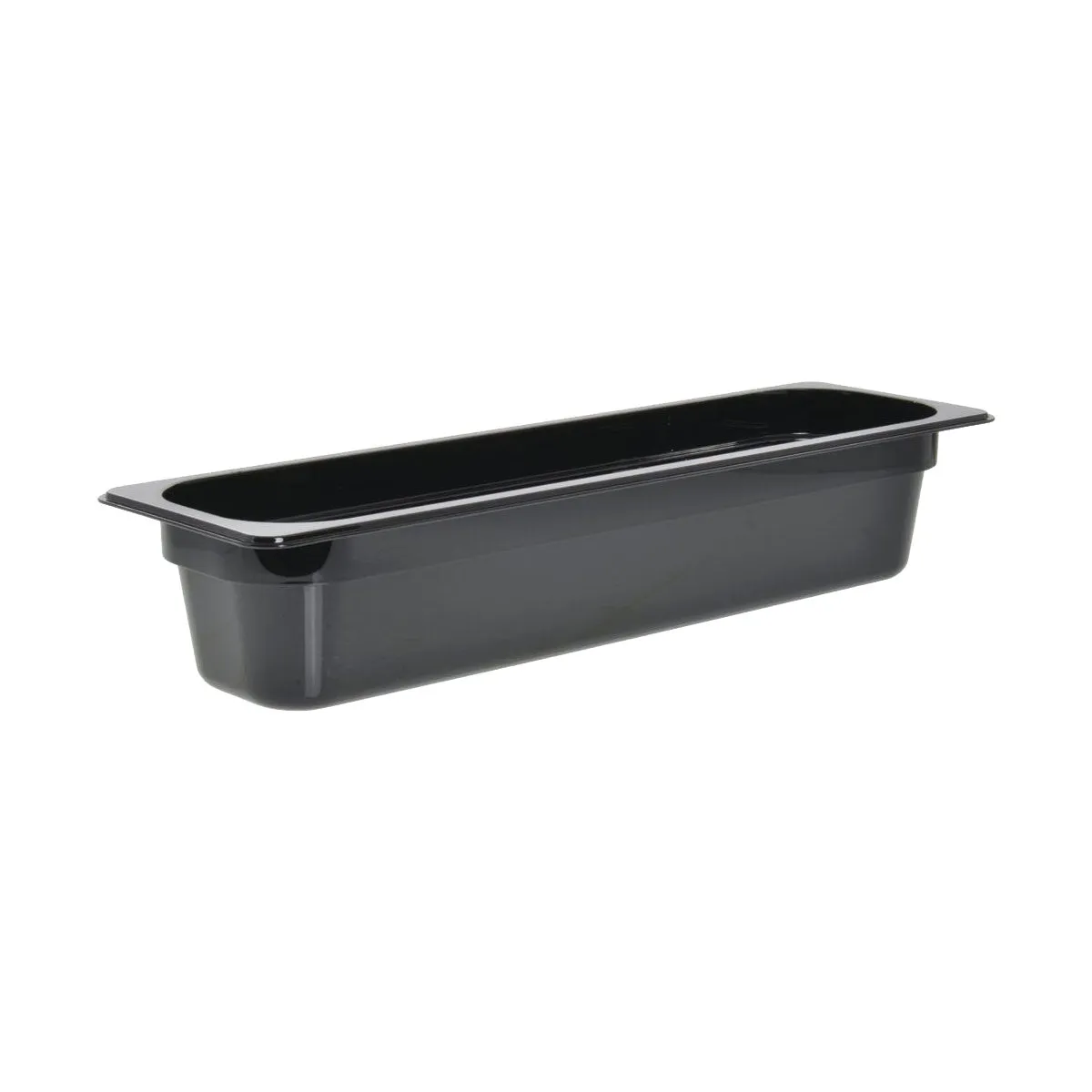 Cambro 24LPCW110 Camwear 1/2 Size Long Food Pan, Black, 4" Deep