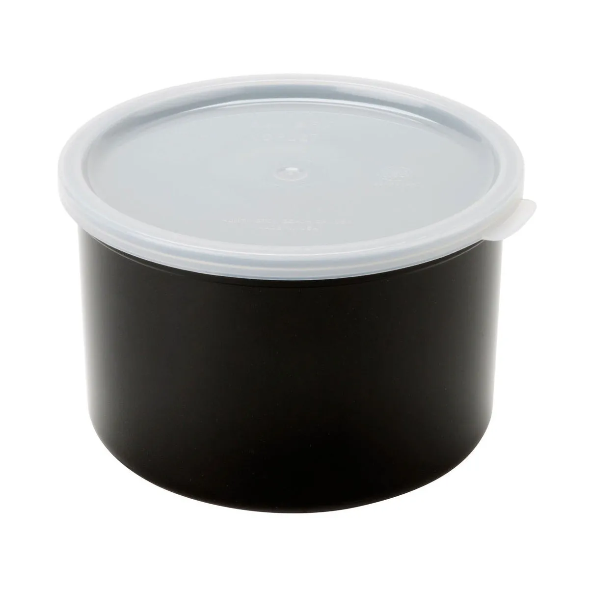 Cambro CP15110 Crock w/ Lid, Black, 1.5 qt.