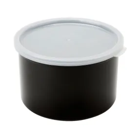 Cambro CP15110 Crock w/ Lid, Black, 1.5 qt.