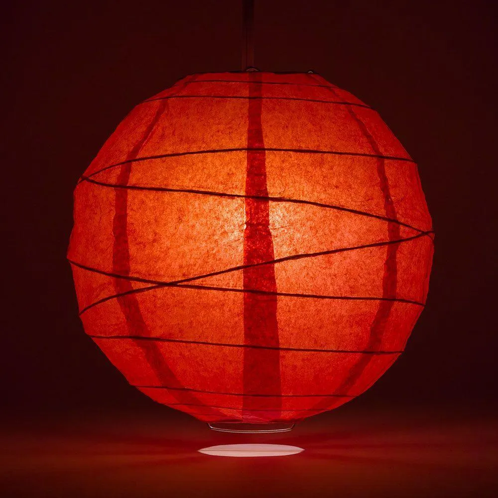 Chinese New Year Party Pack Crisscross Ribbed Paper Lantern Combo Set (12 pc Set)