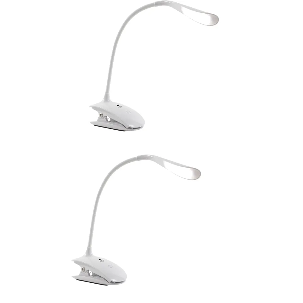 Clamp Desk Lamp, 3000-6500K Adjustable Color, Best Bendable Travel Lamp Clips