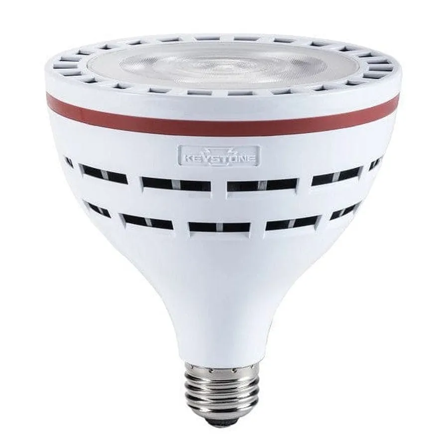 Commercial PAR38 LED lamp, 18W, E26 base, 5000K, 120-277V Input, Narrow Flood