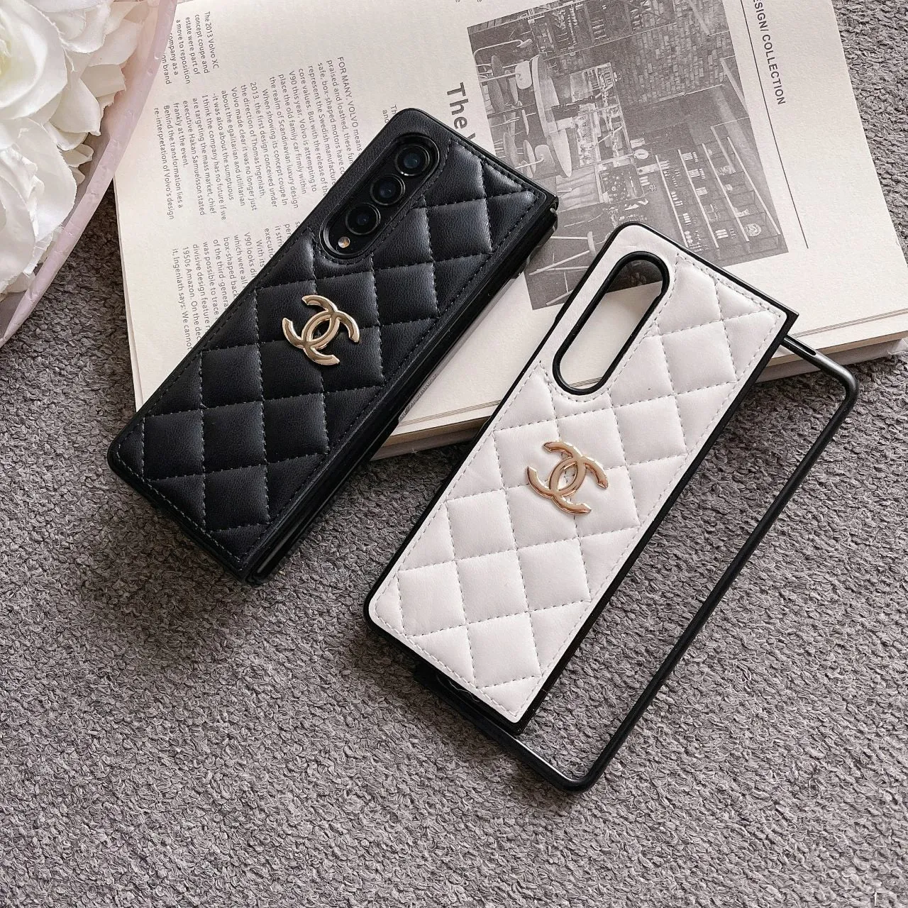 Diamond leather FOLD CASE