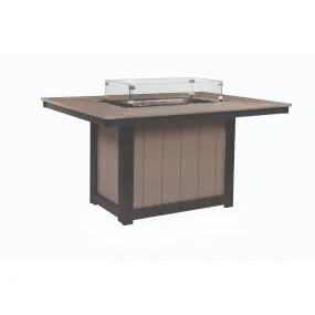 Donoma 42" x 54" Fire Table Dining