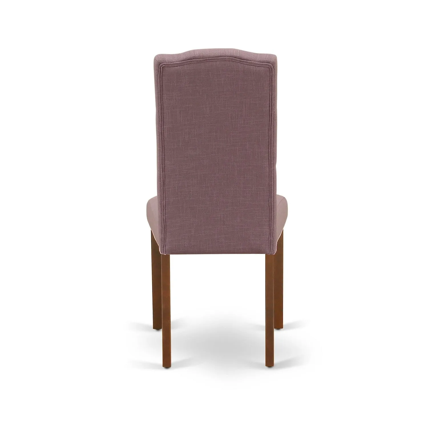 East West Furniture 1NDCE5-MAH-10 5 Piece Dining Room Table Set Includes a Rectangle Kitchen Table with Dropleaf and 4 Dahlia Linen Fabric Parsons Dining Chairs, 30x48 Inch, Mahogany