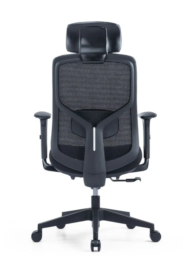 Ergonomic Office Chair with Adjustable Headrest and Lumbar Support