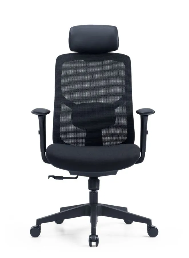 Ergonomic Office Chair with Adjustable Headrest and Lumbar Support