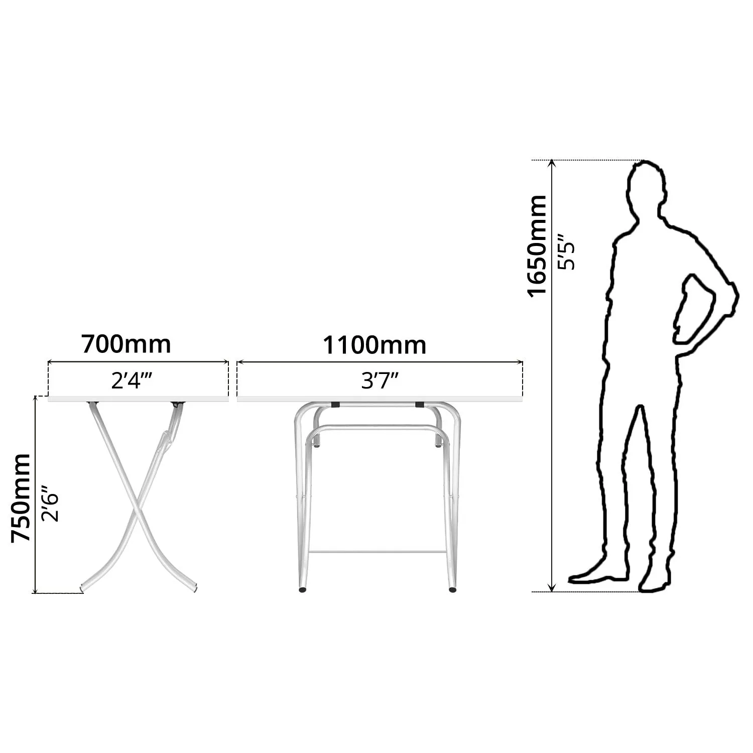 Folding Table (70 x 110cm)