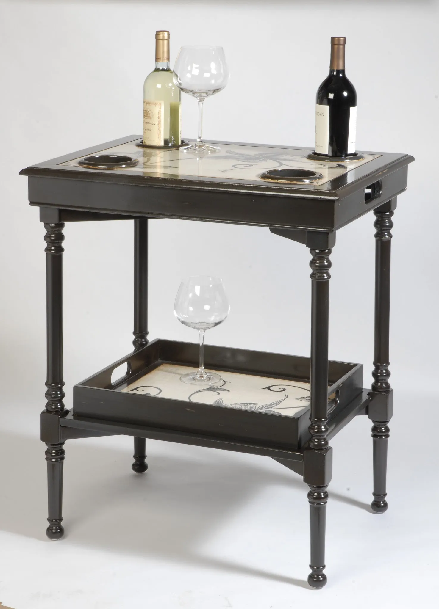 Hand Painted Side Folding Table