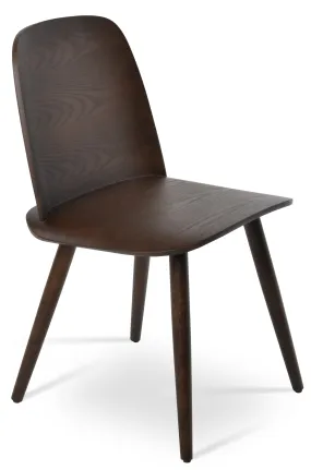 Janelle - Dining Chair with Walnut Finished Seat and Walnut Finished Base by BNT sohoConcept