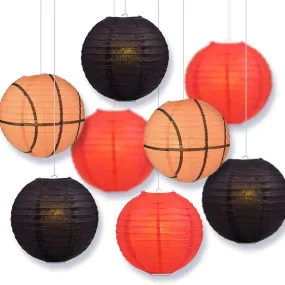 Kentucky College Basketball 14-inch Paper Lanterns 8pc Combo Party Pack - Red, Black