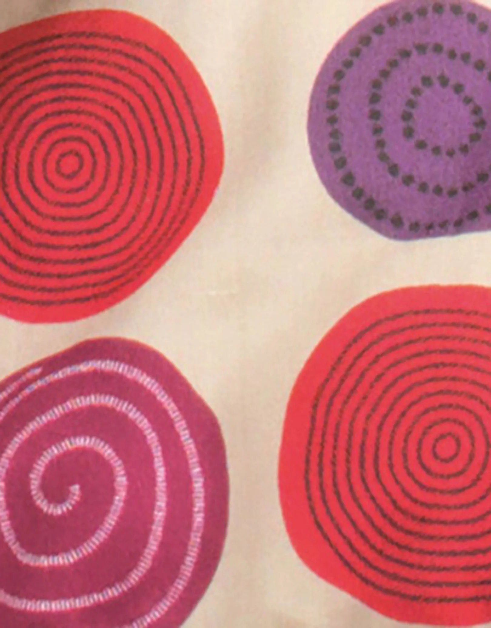 Kids Circles Sleeping Bag - Berry