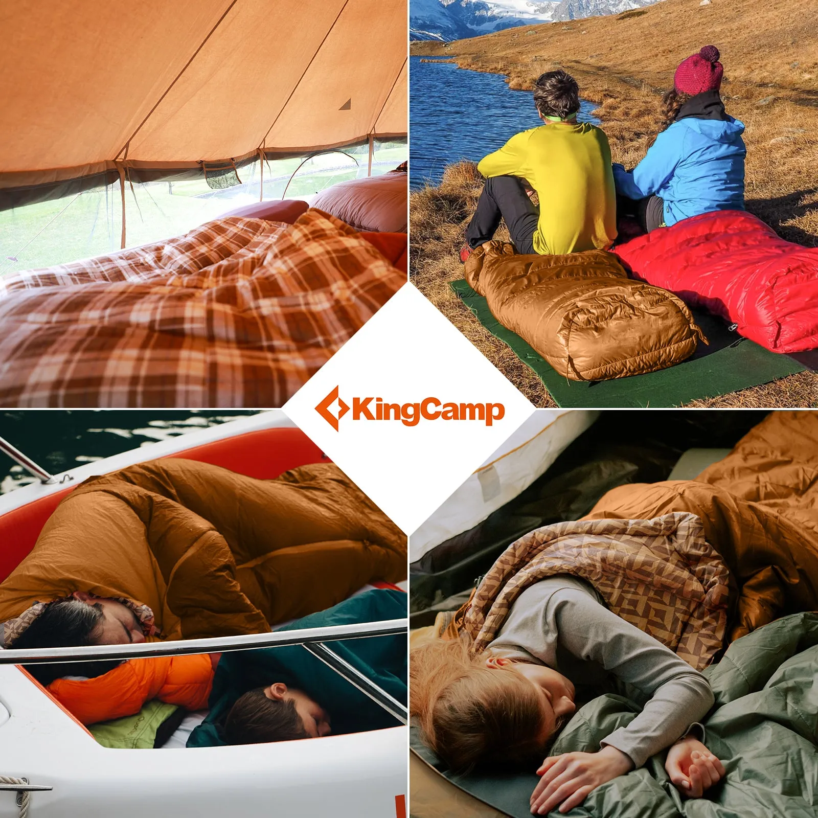 KingCamp 3-in-1 Sleeping Bag with Removable Liner