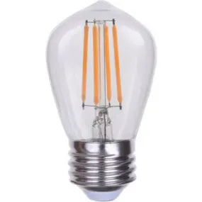 LED Advantage Filament S14 320 Deg, 4W-300lm, Dimmable, 2700K, E26, 120VAC Clear