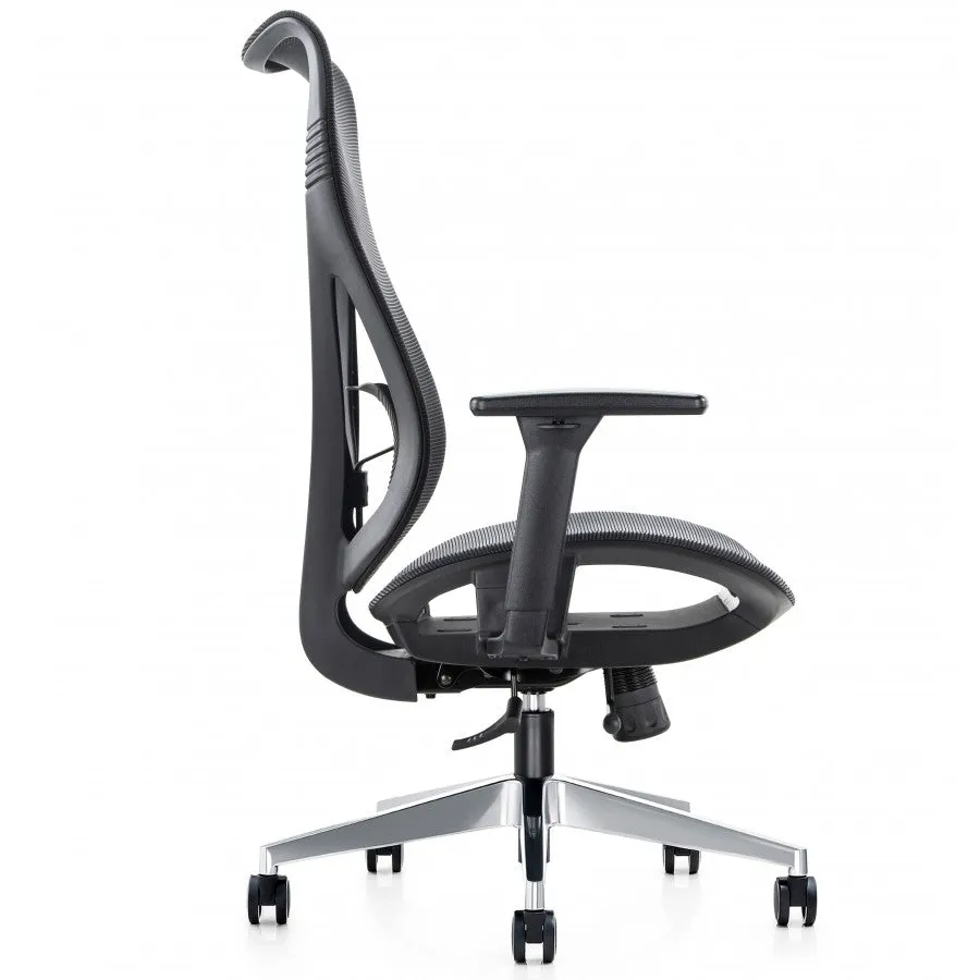 Mala ergonomic high back task chair with adjustable lumbar support