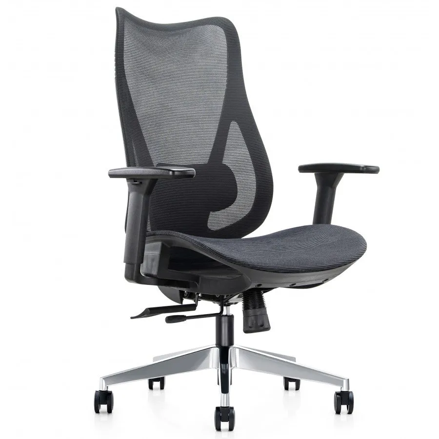 Mala ergonomic high back task chair with adjustable lumbar support