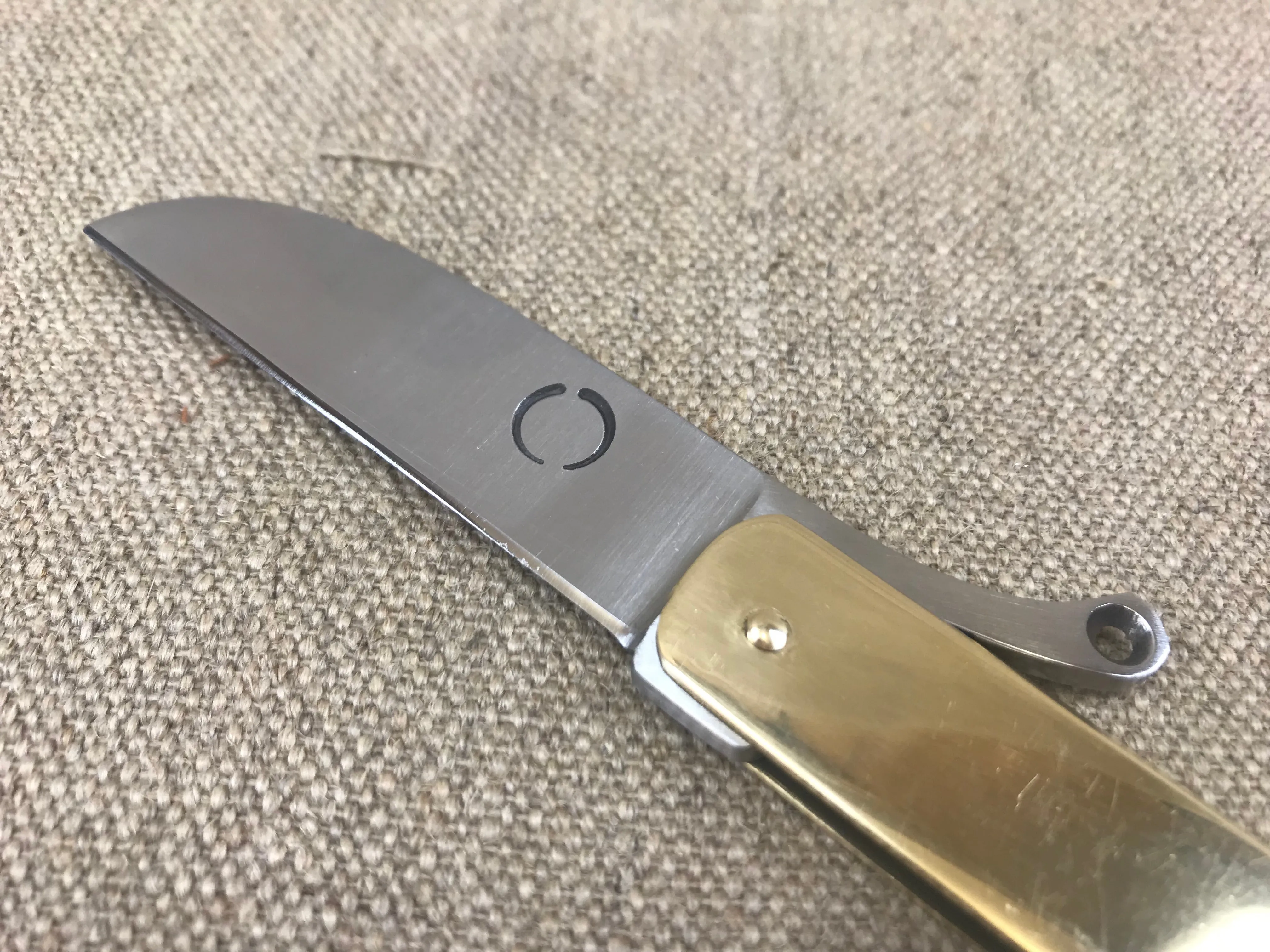 Medieval Brass Cased folding knife TCP65
