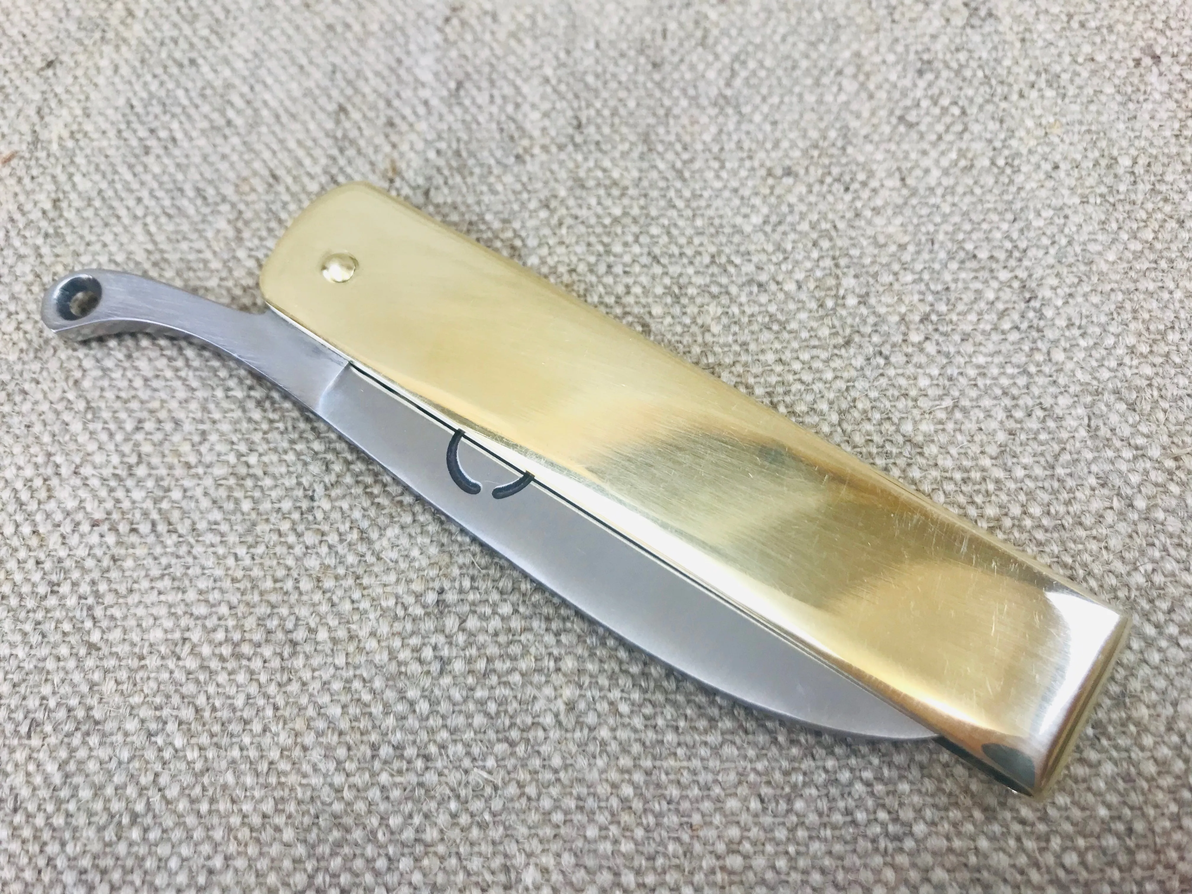 Medieval Brass Cased folding knife TCP65
