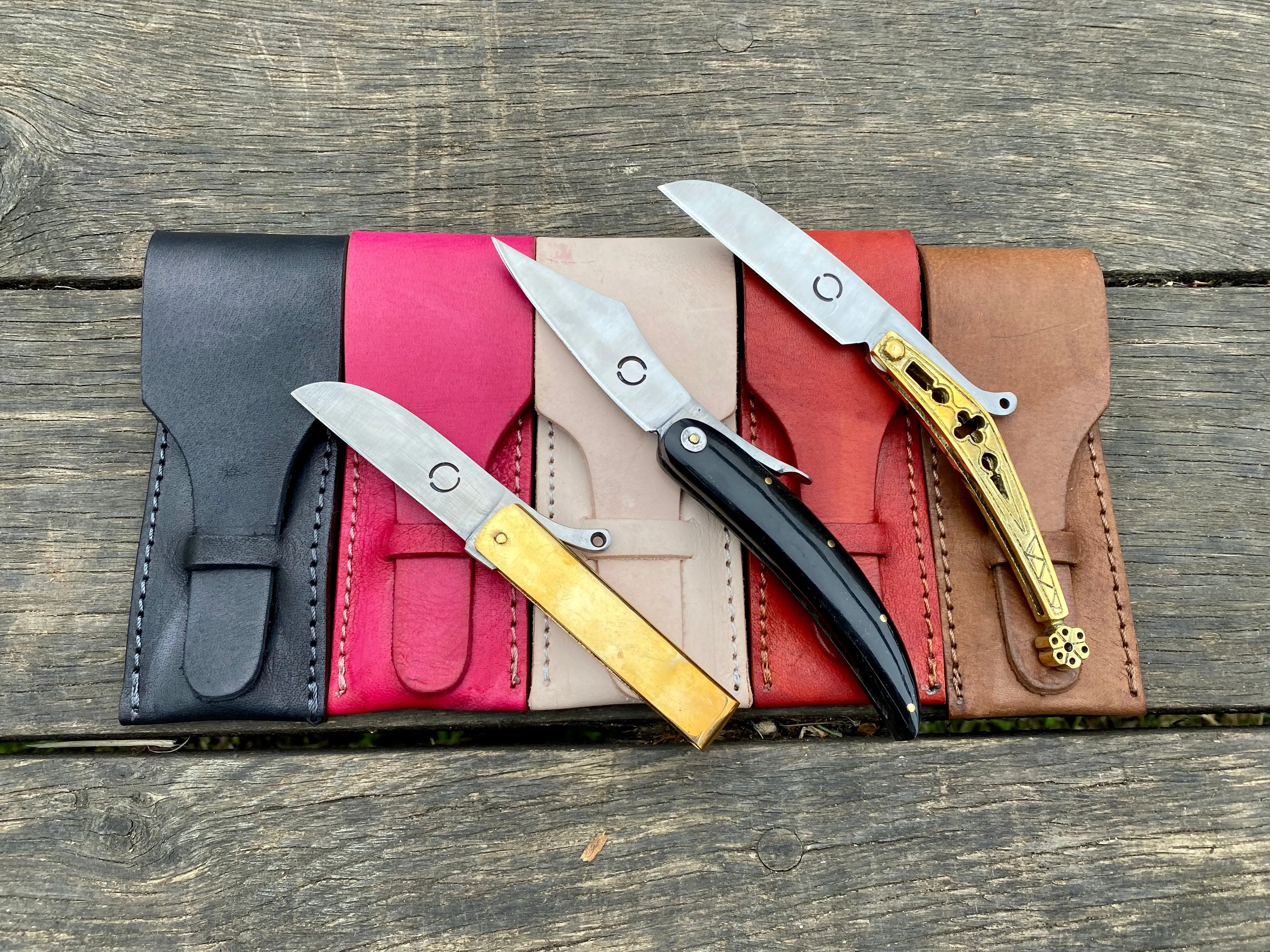 Medieval Brass Cased folding knife TCP65