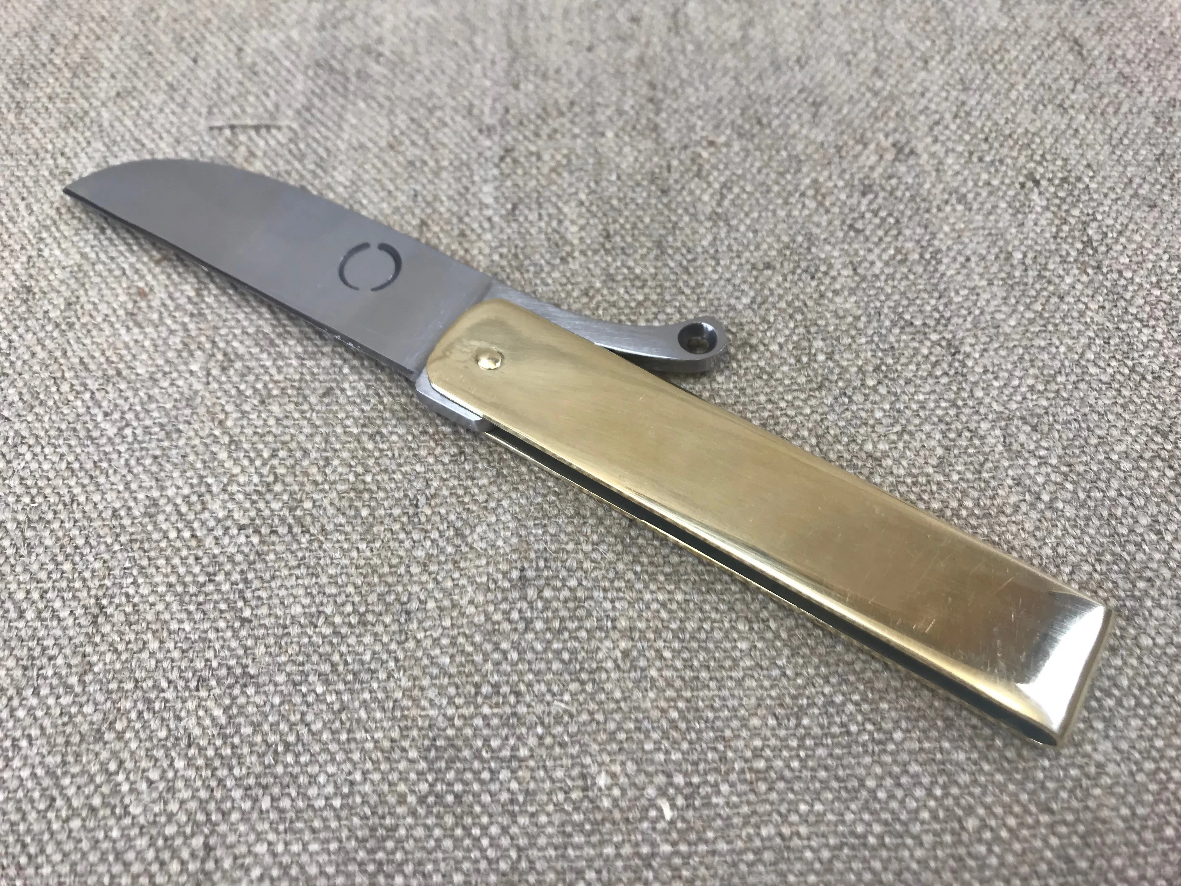 Medieval Brass Cased folding knife TCP65