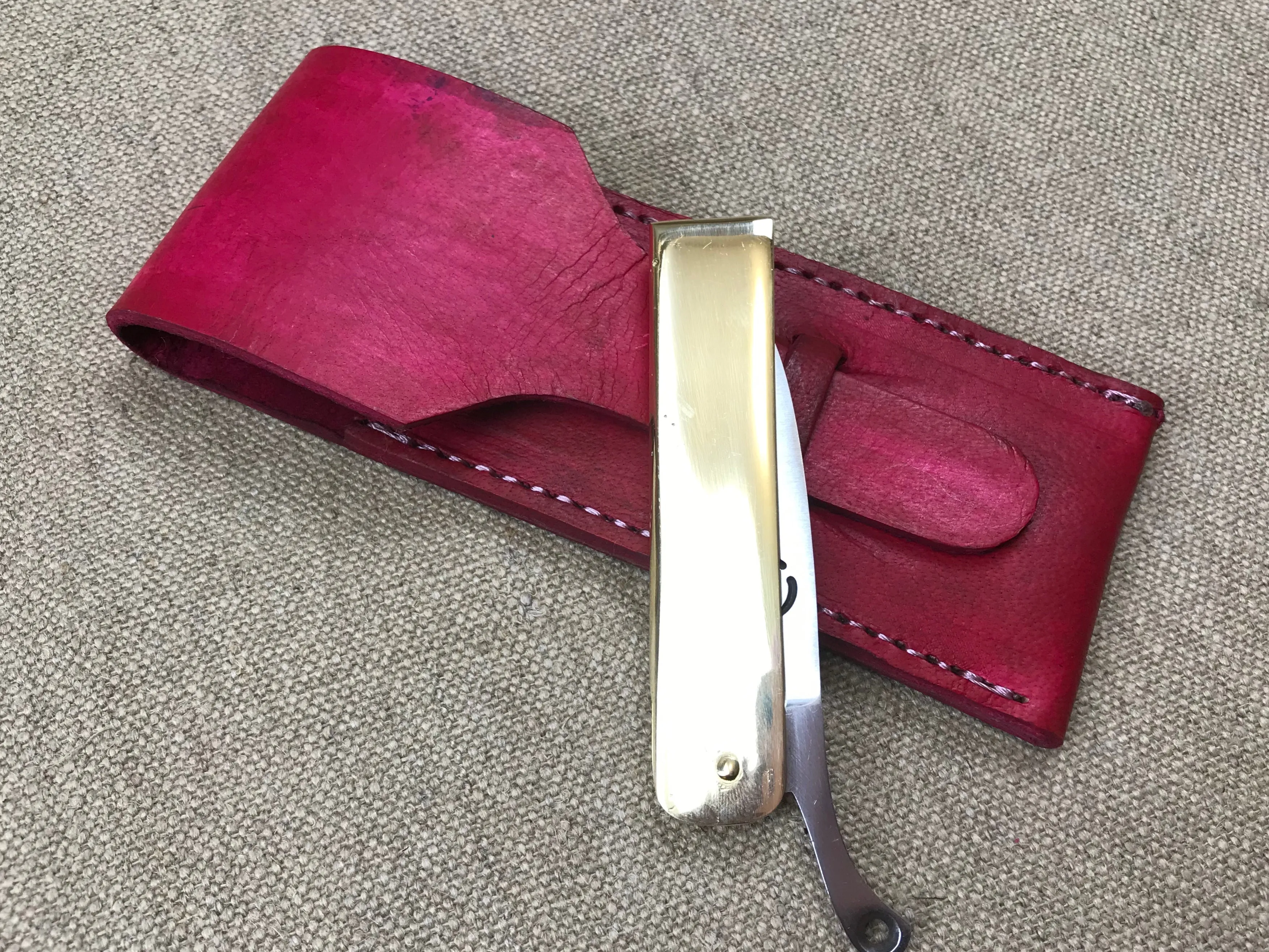 Medieval Brass Cased folding knife TCP65