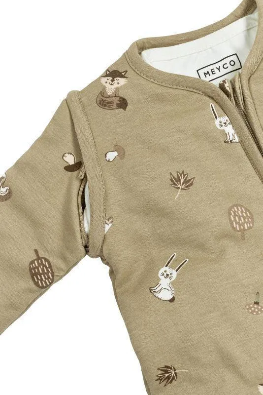 Meyco Baby Sleeping Bag - All Seasons, 6m-3Y - in Forest Animal Design