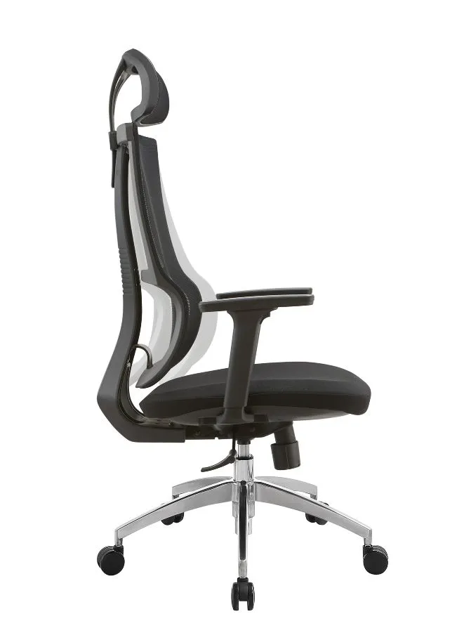 Modern Mesh High Back Office Chair with Adjustable Headrest and Armrests for Office and Home