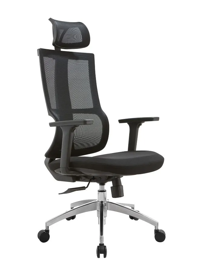 Modern Mesh High Back Office Chair with Adjustable Headrest and Armrests for Office and Home