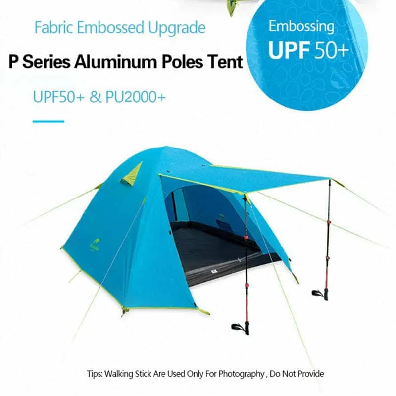 Naturehike Outdoor P-Series Upgraded UPF 50  3 Man Tent