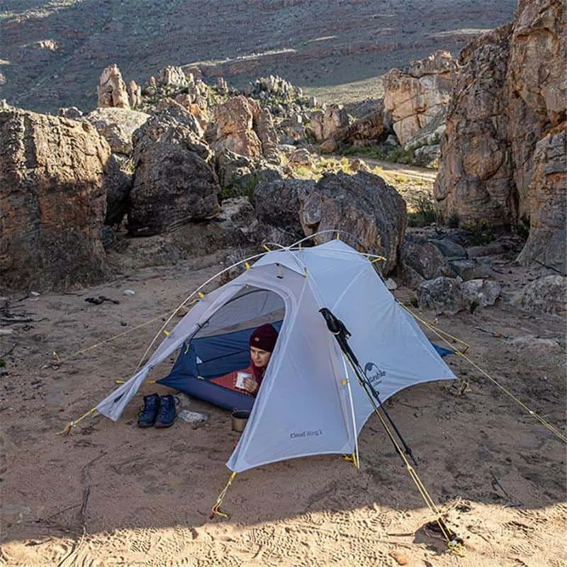 Naturehike Ultralight 15D CloudUp Wing Camping Tent 2 Person (With Mat)