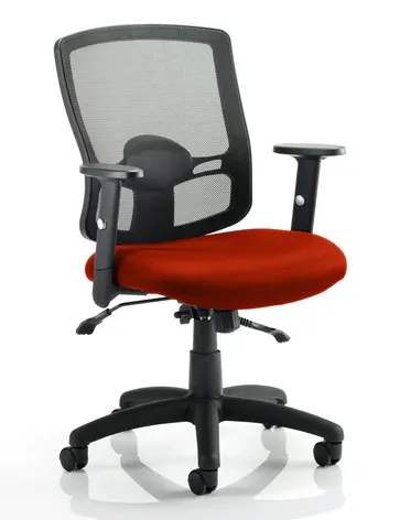 Portland II Mesh Back and Fabric Seat Task Operator Office Chair - Multiple Colour Options