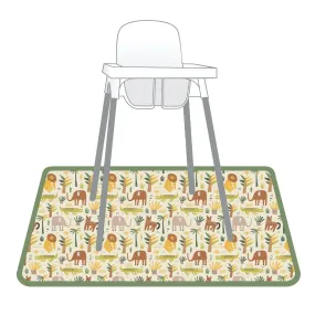 Safari Splash Mat - A Waterproof Catch-All for Highchair Spills and More!