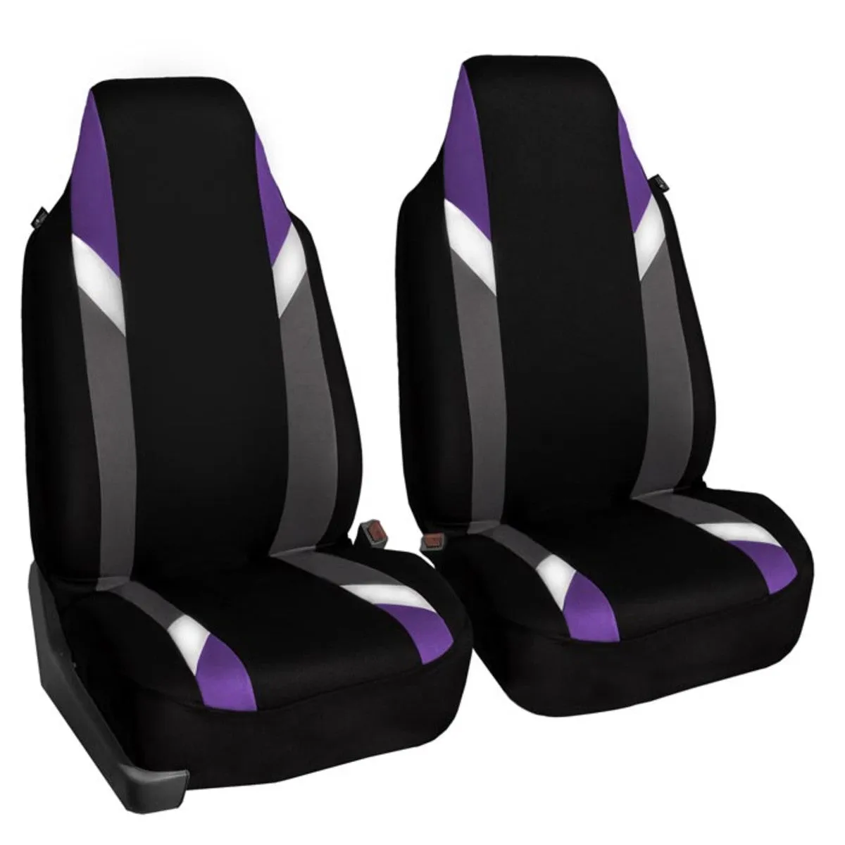 Supreme Modernistic Car Seat Covers - Full Set Purple